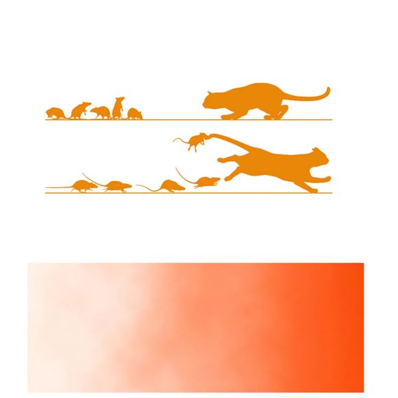 Rats Chasing Cat- Car stickers-Vinyl Decals-Cool Sticker-Funny Sticker-Laptop - Picture 8 of 14